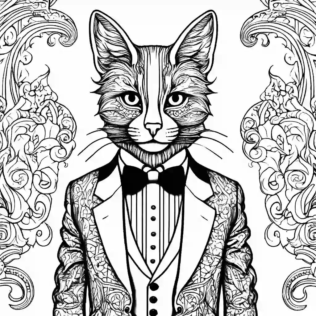 Tuxedos coloring pages